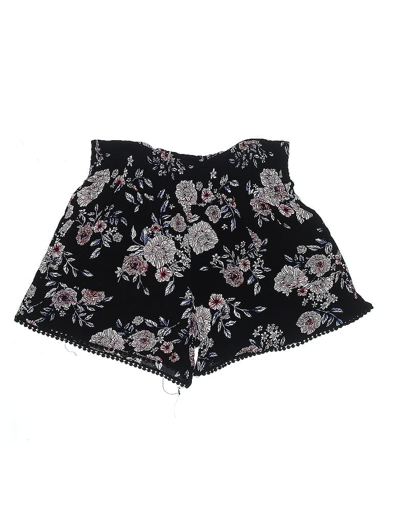 Three Dots 100% Rayon Jacquard Floral Motif Damask Paisley Baroque Print Floral Batik Brocade Black Shorts Size XXL - photo 1