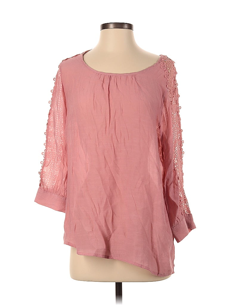 Click to view more detailed imagery on our partner's website Pre-owned Madison Long Sleeve Blouse In Pink