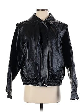 PrettyLittleThing Faux Leather Jacket (view 1)