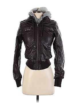 bb winter Faux Leather Jacket (view 1)