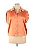 Rachel Zoe Orange Short Sleeve Blouse Size XL - photo 1