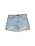 7 For All Mankind Ombre Blue Denim Shorts 28 Waist - photo 1