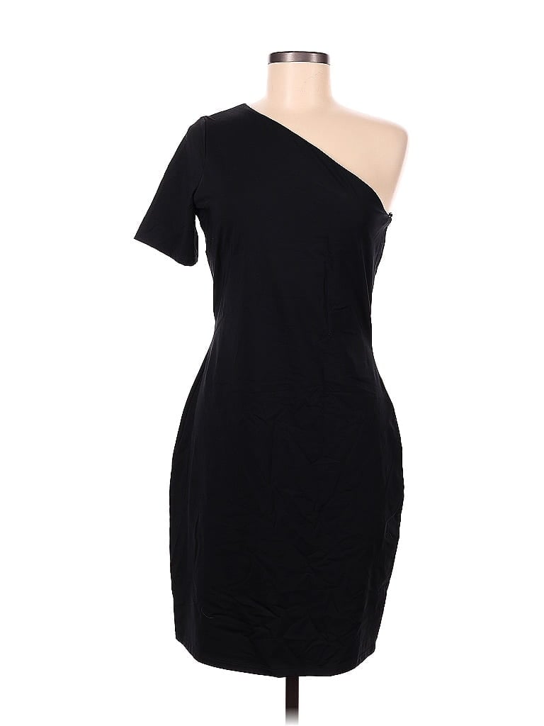 Theory Solid Black Cocktail Dress Size M - photo 1