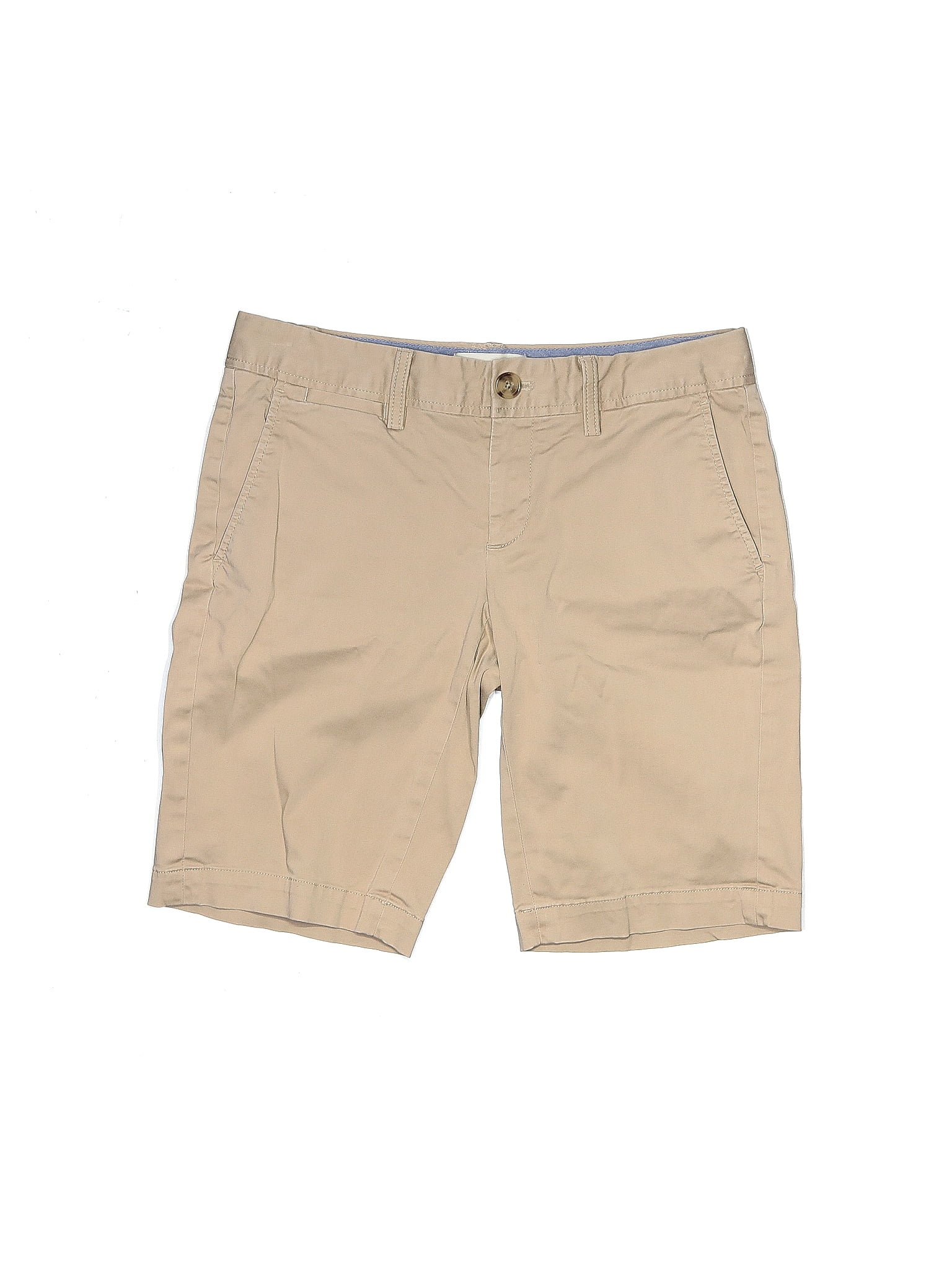Banana Republic Solid Tan Khaki Shorts Size 4 77 off ThredUp