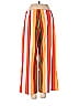 SkyLar Rose 100% Polyester Stripes Color Block Orange Casual Pants Size S - photo 2