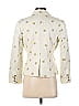 Daughters of the Liberation Jacquard Floral Motif Damask Floral Stars Brocade Polka Dots Ivory Blazer Size 4 - photo 2
