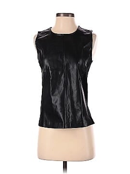 Ann Taylor Factory Faux Leather Top (view 1)