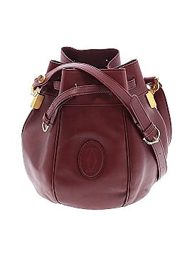 Must de Cartier Leather Bucket Bag (view 1)