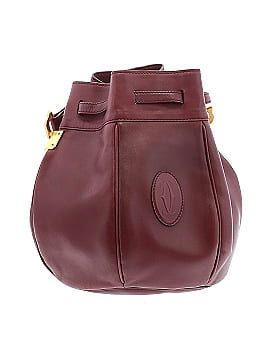 Must de Cartier Leather Bucket Bag (view 2)