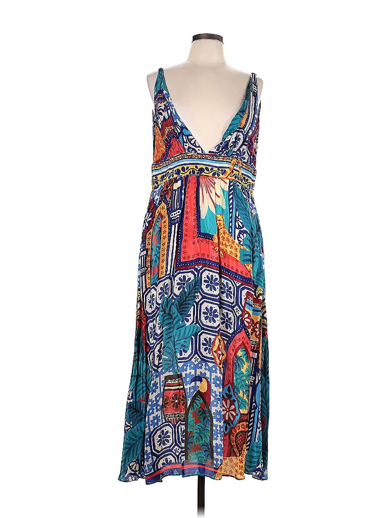 FARM Rio 100% Viscose Blue Casual Dress Size XL - 70% off | ThredUp