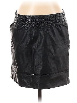 COSTES BASIC Faux Leather Skirt (view 1)