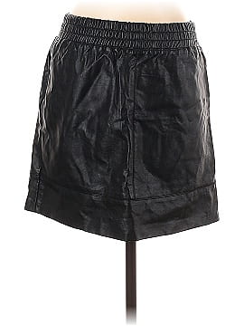 COSTES BASIC Faux Leather Skirt (view 2)