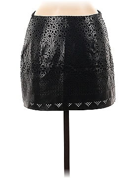 Design Lab Lord & Taylor Faux Leather Skirt (view 2)