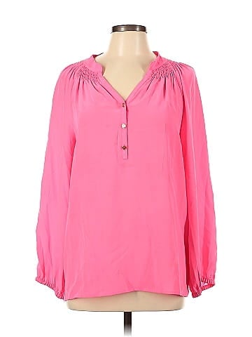 Lilly Pulitzer Long Sleeve Silk Top - front