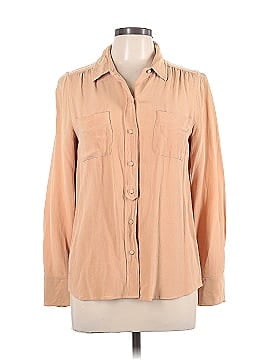 J.Crew Collection Long Sleeve Silk Top (view 1)