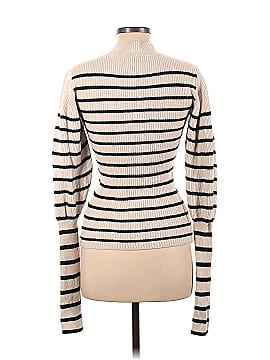 Khaite Joanna Striped Puff-Sleeve Sweater (view 2)
