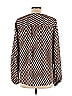 INC International Concepts 100% Polyester Brown Long Sleeve Blouse Size L - photo 2