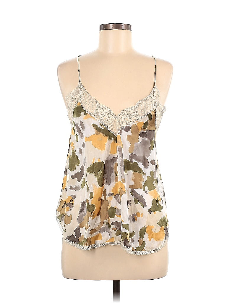 Zadig & Voltaire 100% Polyester Ivory Sleeveless Blouse Size M - photo 1
