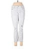 Onelia Hearts Stars Silver White Jeans Size 28 waist - photo 1