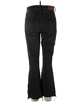 Madewell Tall Curvy Cali Demi-Boot Jeans in Berkeley Black: Chewed-Hem Edition (view 2)