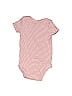 Carter's 100% Cotton Stripes Pink Short Sleeve Onesie 6-9 MO / 9 MO - photo 2