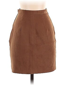 Trilogy Faux Leather Skirt (view 1)