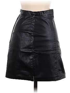 S&W Fashion Faux Leather Skirt (view 2)