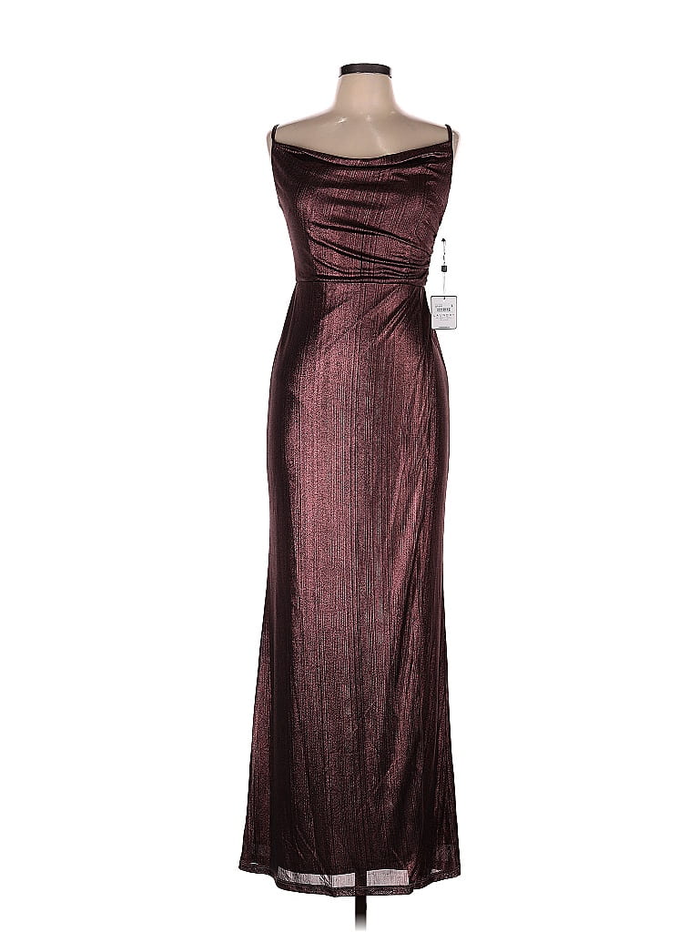 Robe Cocktail Laundry By Shelli Segal Mousseline Soie Violet - Taille 8 - Neuf Avec étiquettes