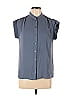14th & Union 100% Polyester Gray Short Sleeve Blouse Size XS - photo 1