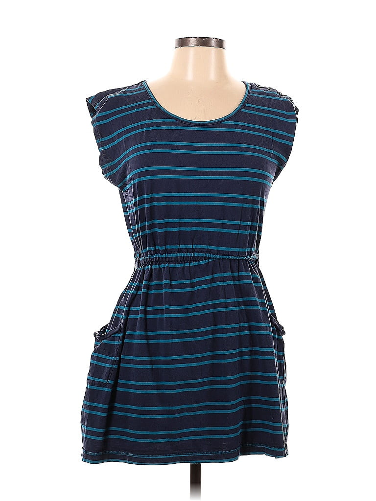 Robe I LOVE H81 Bleu Marine - Imprimé Sheer (transparent) - Taille Small - Occasion En Excellent état - Sans Ceinture