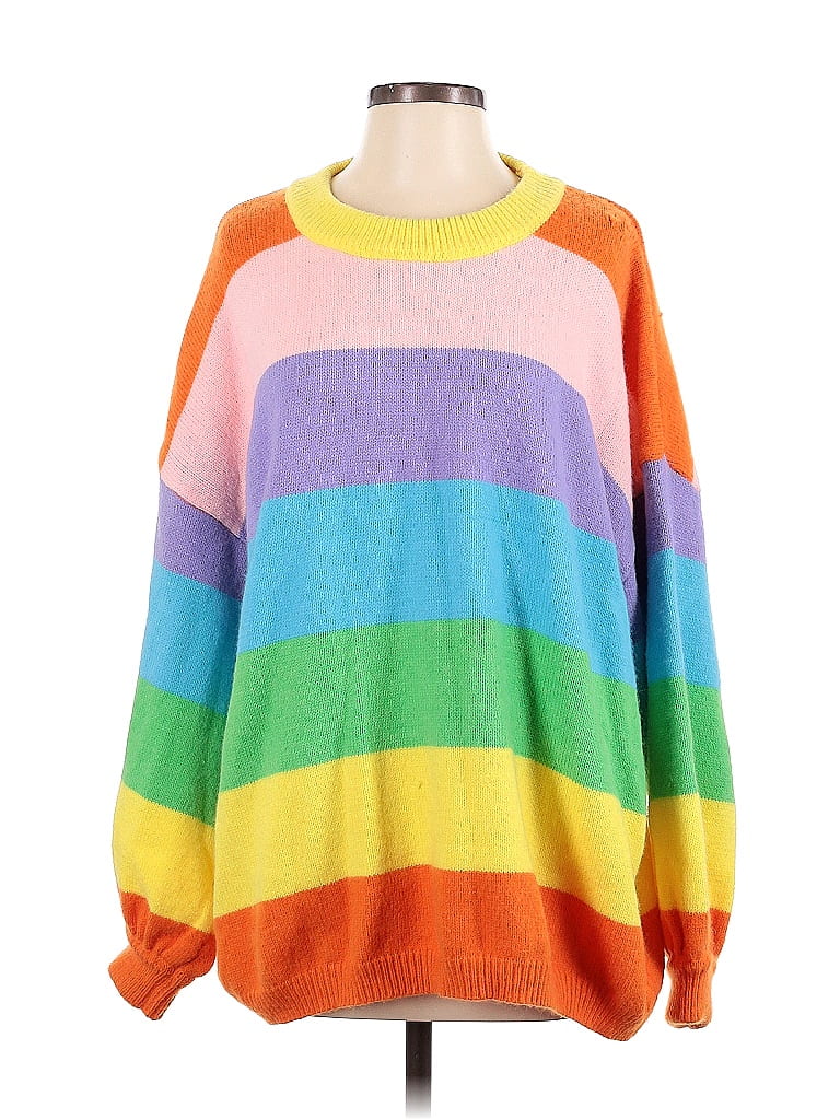 ADORA Side Slit Color Block Long Sleeve Sweater