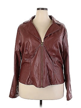 FASHION TO FIGURE Faux Leather Jacket (view 1)