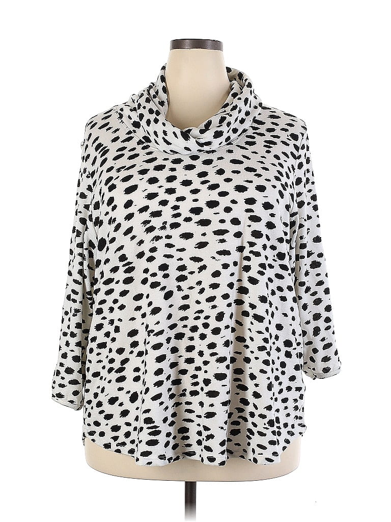 Ruby Rd. White Turtleneck Sweater Size 2X (Plus) - 67% off | ThredUp