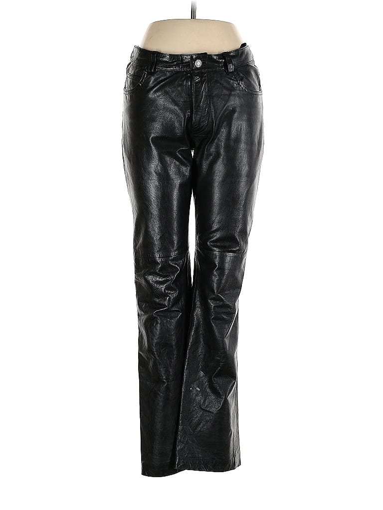 Gap 100% Leather Black Leather Pants Size 6 - 75% off | ThredUp