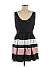Oh My Julian Stripes Color Block Black Casual Dress Size L - photo 2