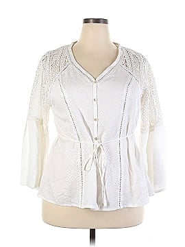 Starling Reine by City Chic Long Sleeve Button-Down Shirt (view 1)
