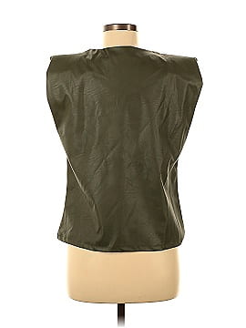 Venti6 Faux Leather Top (view 2)