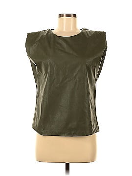 Venti6 Faux Leather Top (view 1)