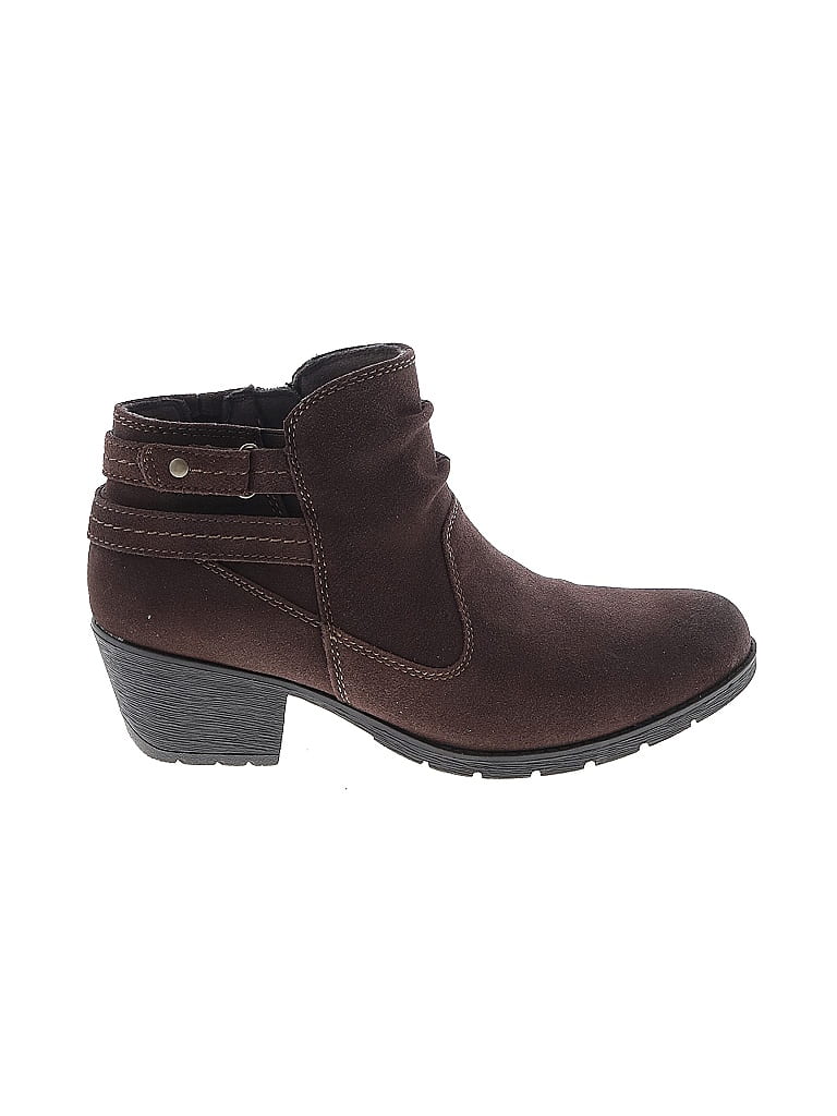 Earth Origins Solid Brown Ankle Boots Size 10 - 33% off | ThredUp