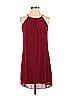 I.N. San Francisco 100% Polyester Solid Burgundy Cocktail Dress Size XS - photo 1