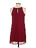 I.N. San Francisco 100% Polyester Solid Burgundy Cocktail Dress Size XS - photo 2