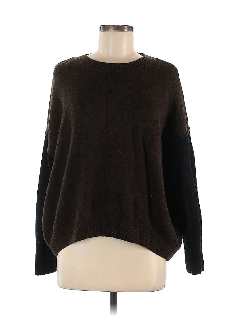 Vince Camuto Color Block Brown Pullover Sweater Size L - photo 1