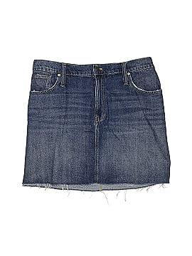 Madewell Rigid Denim Straight Mini Skirt: Reworked Edition (view 1)
