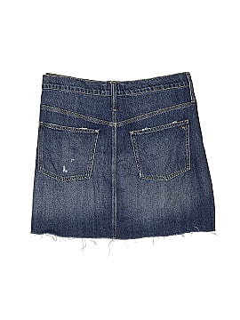 Madewell Rigid Denim Straight Mini Skirt: Reworked Edition (view 2)