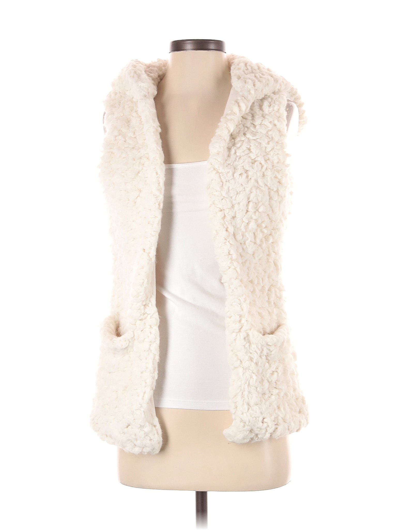 XS Antique Ivory Lace Vest