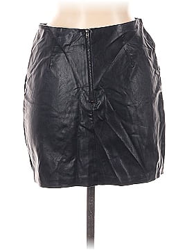 LoveRiche Faux Leather Skirt (view 2)