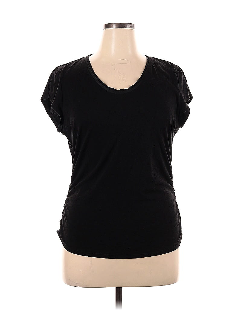 White House Black Market Black Short Sleeve T-Shirt Size XL - photo 1