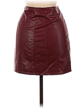 Warehouse Faux Leather Skirt (view 2)