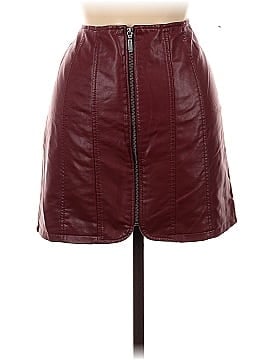 Warehouse Faux Leather Skirt (view 1)