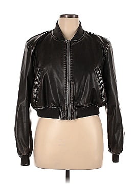 Zara Faux Leather Jacket (view 1)